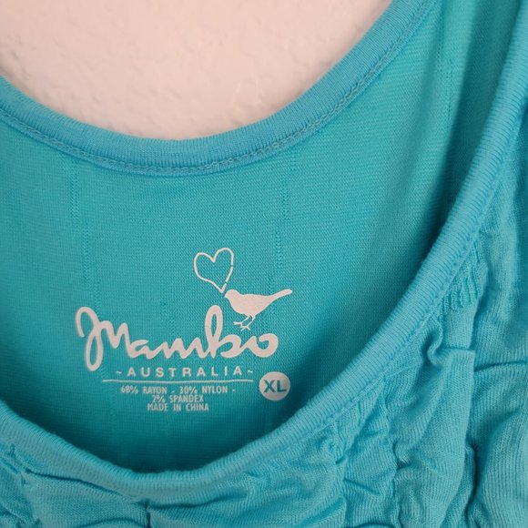 Mambo Australia Blue Bodycon Mini Dress Size XL - Picture 8 of 13